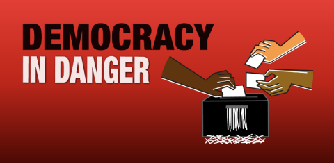 Democracy in Danger logo