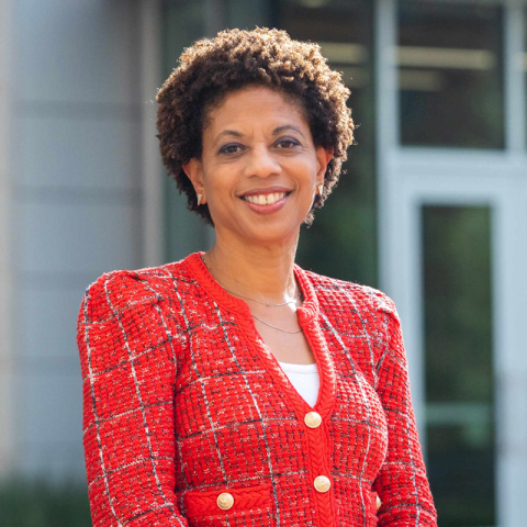 Melody Barnes outside of Bond House