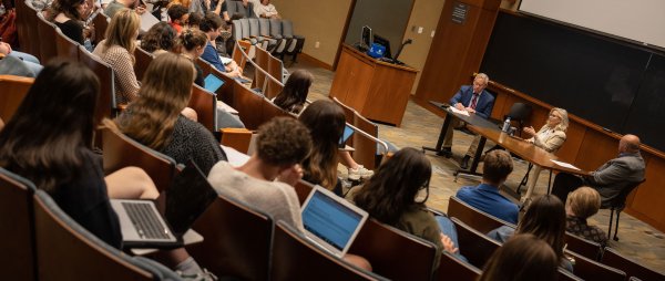 Classroom discussing democracy with Liz Cheney