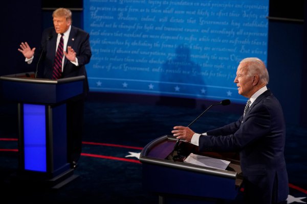 Trump and Biden in debate