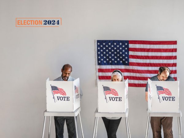 Voters in America on Election Day