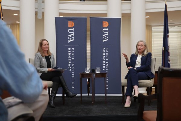 Rep. Spanberger at the Karsh Institute's event at Rotunda