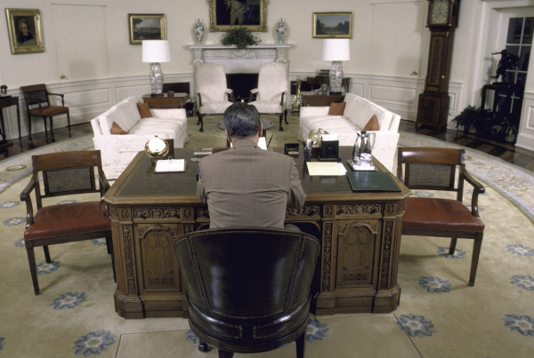 LBJ in the Oval Office