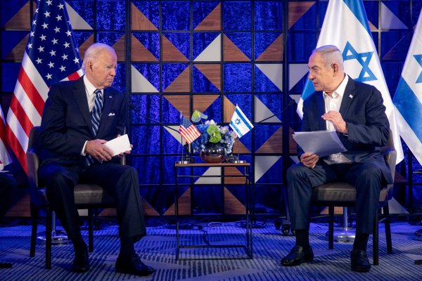 US President Biden and Israeli President Netanhayu sit for talks