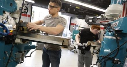 Students working on computers