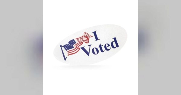 Sticker that says "I voted"