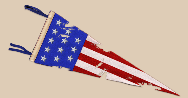 American flag pennant